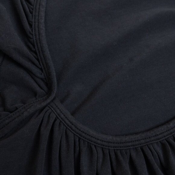 Lululemon Pima Cotton Open-Back Midi Dress Black Stretchy - Picture 10 of 11